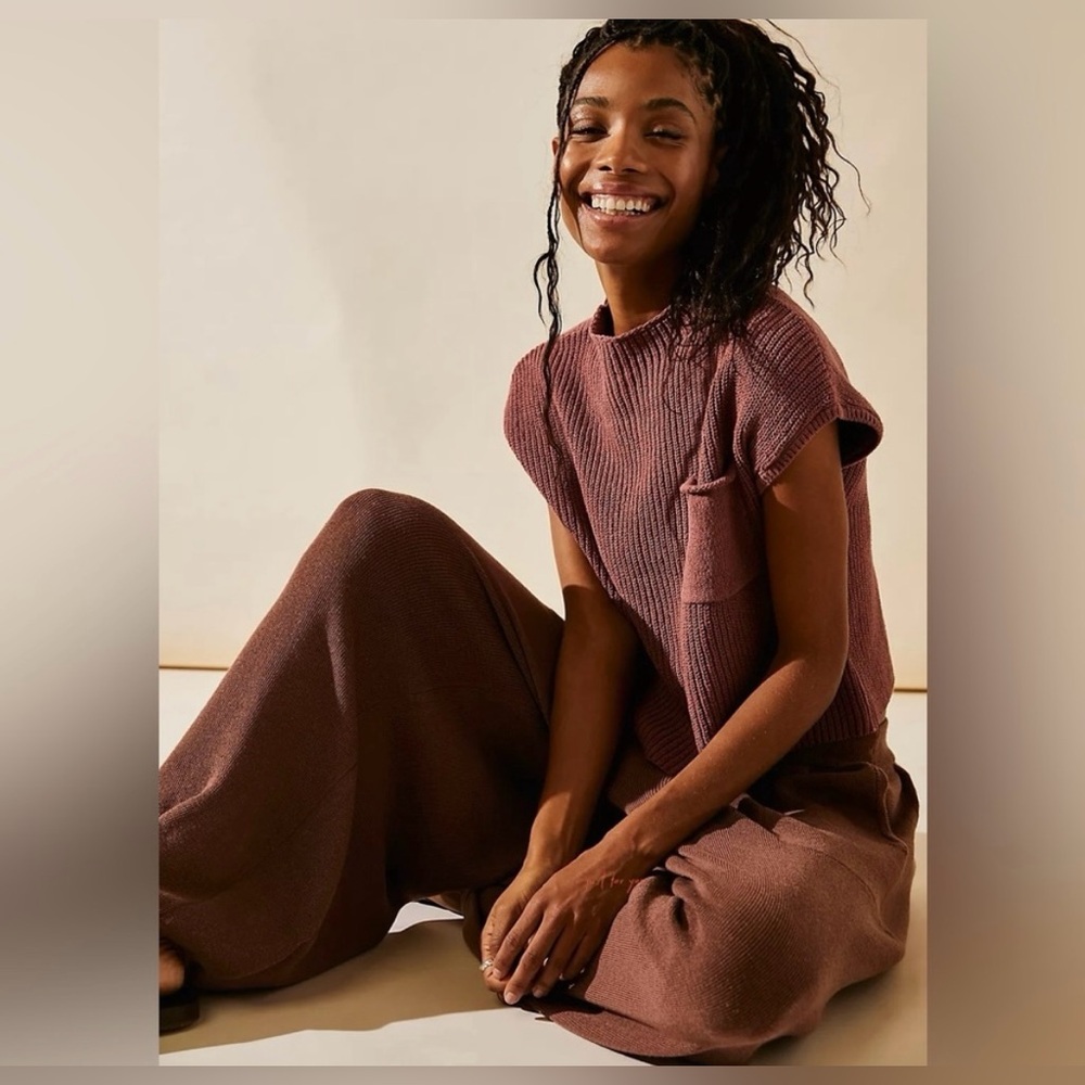 Free People Freya Sweater Set - Withered Rose XS
